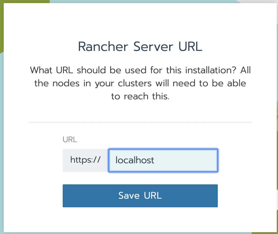 Rancher2.0をインストール